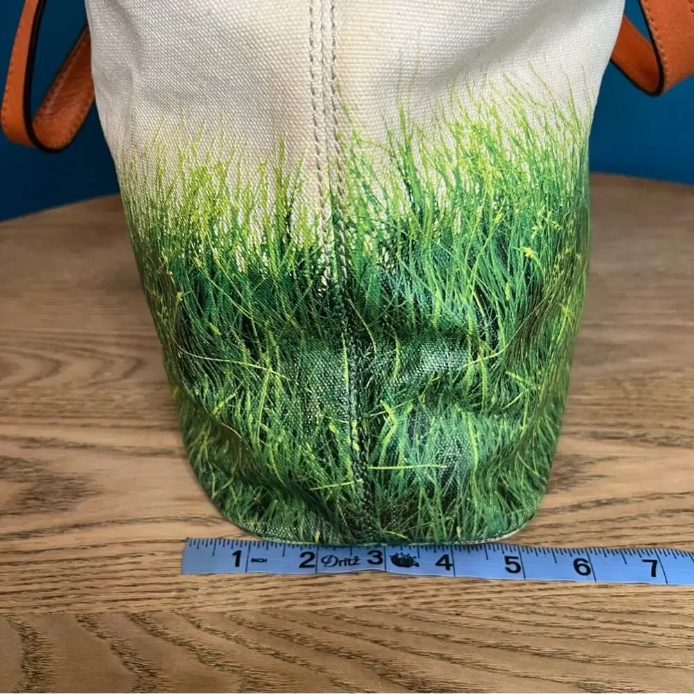 kate spade Play The Field Tote Large Shoulder Bag Green Orange